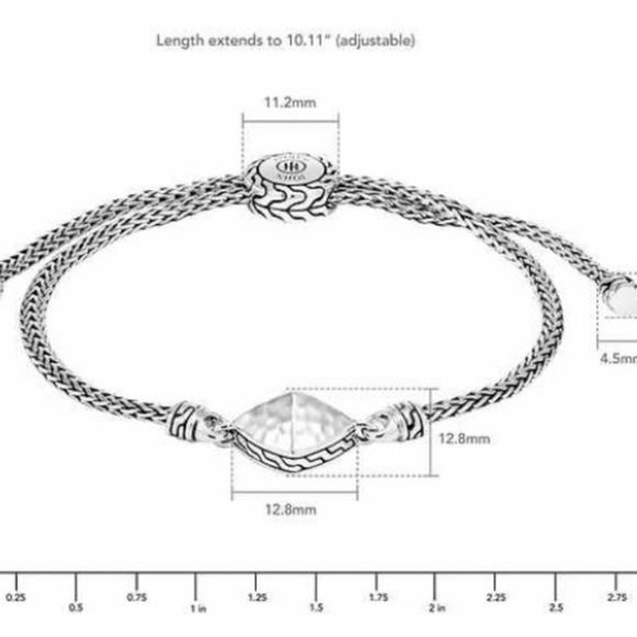 NWT John Hardy Sterling Silver Classic Chain Pull Through Bracelet M-L - Picture 2 of 5